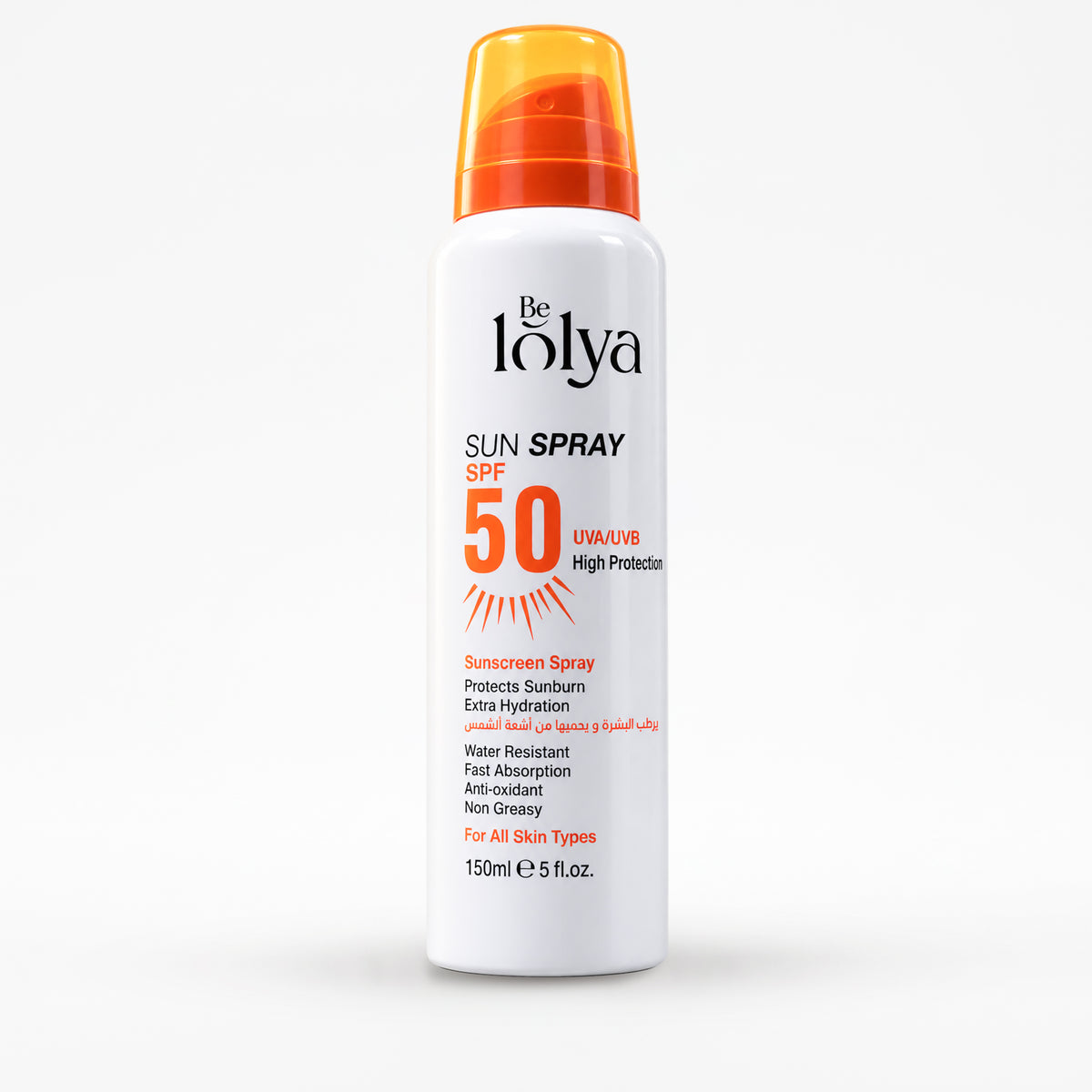 BE LOLYA SUNSCREEN SPRAY SPF 50+